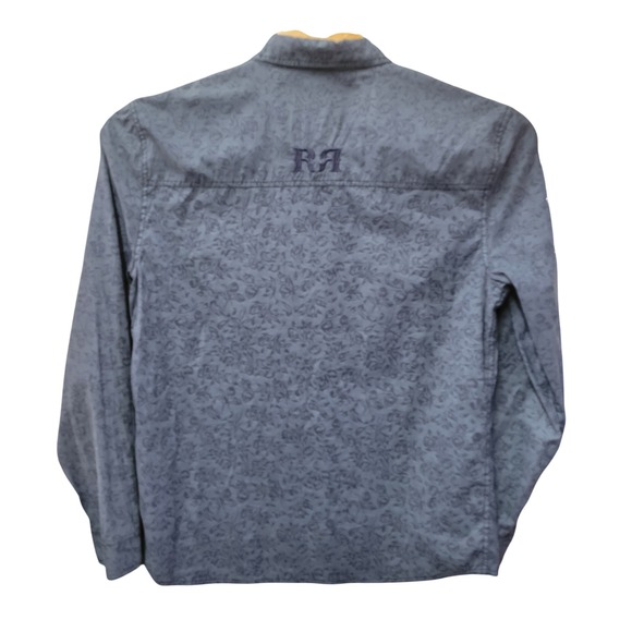 Rock Revival Mens XL Floral Button Up Long Sleeve Embroidered Western Shirt - Picture 3 of 8